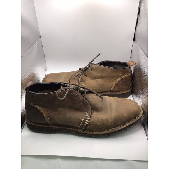 Crevo Memory Foam Mens Size 8 Ankle Boots Brown